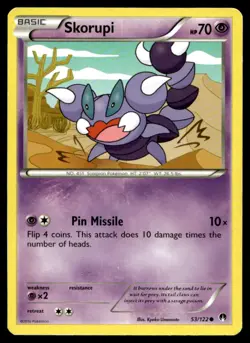 Skorupi XY - BREAKpoint 53/122 MP Pokemon TCG | Buy 10 Get 10 Free - Image 1