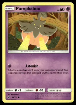 Pumpkaboo SM - Crimson Invasion 44/111 MP Pokemon TCG | Buy 10 Get 10 Free - Image 1