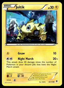Joltik XY - Phantom Forces 26/119 MP Pokemon TCG | Buy 10 Get 10 Free - Image 1