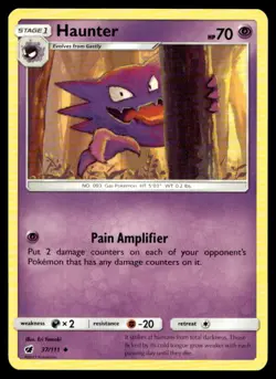 Haunter SM - Crimson Invasion 37/111 MP Pokemon TCG | Buy 10 Get 10 Free - Image 1