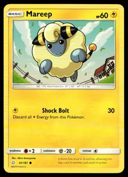 Mareep SM - Team Up 41/181 MP Pokemon TCG | Buy 10 Get 10 Free - Image 1