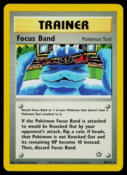 Pokemon Card - Focus Band Neo Genesis 86/111 Rare - Image 1