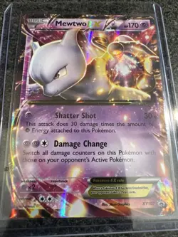 Pokemon Mewtwo EX XY Black Star Promos Holo Card XY107 NM Condition - Image 1