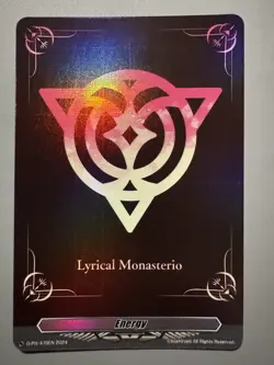 CARDFIGHT VANGUARD LYRICAL MONASTERIO LOGO ENERGY CARD FOIL BCS 24/25 D-PR/479EN - Image 1