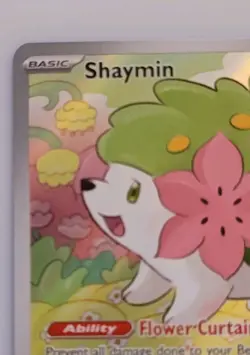 Pokemon TCG Shaymin Holo Card Illustration Rare, 185/182, Destined Rivals Series - Image 2