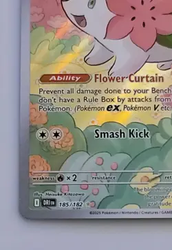 Pokemon TCG Shaymin Holo Card Illustration Rare, 185/182, Destined Rivals Series - Image 3
