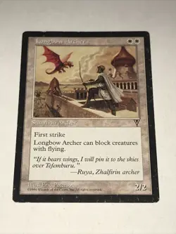 Magic The Gathering Card Longbow Archer Card - Image 2