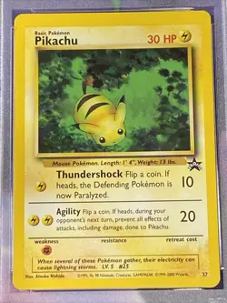 PSA 9 - Pikachu #27 - Black Star Promo - Bumblebee WOTC Pokemon Card - MINT - Image 2