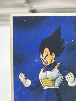 Vegeta Dragon Ball Z Vintage Menko Mini Card Bandai Akira Toriyama Anime 1992 - Image 2
