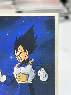 Vegeta Dragon Ball Z Vintage Menko Mini Card Bandai Akira Toriyama Anime 1992 - Image 3
