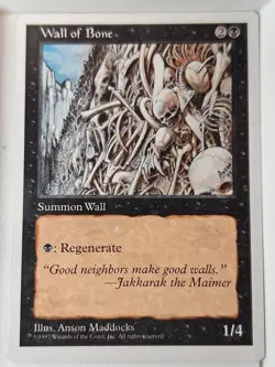 Wall of Bone - 5th Edition Core Set - Magic the Gathering MTG Nice! - Image 1