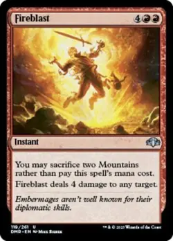FIREBLAST X 4 N/M DOMINARIA REMASTERED MAGIC THE GATHERING - Image 1