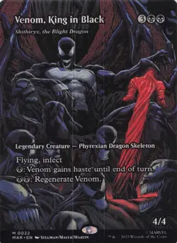 Venom, King in Black (Borderless) Spider-Man Mythic Regular #22 NM MTG - Image 1