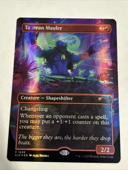 Taurean Mauler - MTG -Double Rainbow Foil Secret Lair Drop -Everyones Invited NM - Image 1