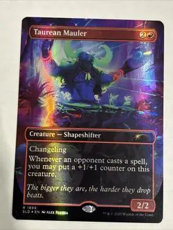 Taurean Mauler - MTG -Double Rainbow Foil Secret Lair Drop -Everyones Invited NM - Image 2
