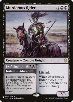 Murderous Rider #97 | Near Mint | The List Magic MTG - Image 1