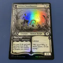 Smitten Swordmaster (Showcase) - Throne of Eldraine: #290 - Foil NM MTG - Image 2