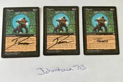 3x MTG Megrim - Stronghold - Artist Signed - Donato Giancola - Image 1