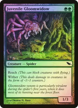 Shadowmoor MTG Foil Juvenile Gloomwidow Magic - Image 1