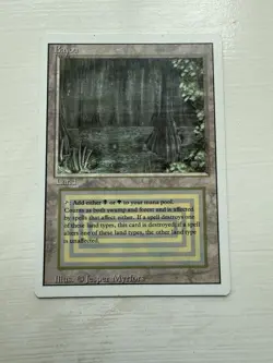 Magic the Gathering Bayou Revised Edition Rare Dual Land English - Image 1