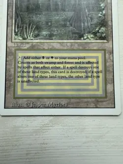 Magic the Gathering Bayou Revised Edition Rare Dual Land English - Image 2