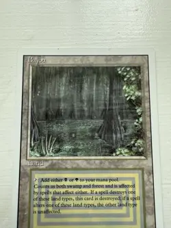 Magic the Gathering Bayou Revised Edition Rare Dual Land English - Image 3