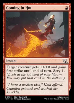 Magic the Gathering (mtg): MOM: Coming In Hot - Foil - Image 1