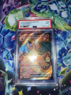 Pokemon Card 151 charizard full art 183/165 2023 PSA 9 - Image 1