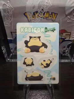 [NM] Snorlax 08 Kabigon Fancy Graffiti Sealdass Japanese Pokemon Bandai 1998 - Image 1