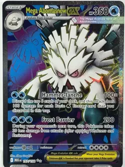 Mega Abomasnow ex - Ultra Rare 157/132 - Mega Evolution - Pokemon NM/M Ships Now - Image 1