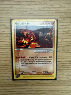 Pokemon Groundon-EX Non-Holo, Nintendo Power Mag, Black Star Promo #002 - Image 1