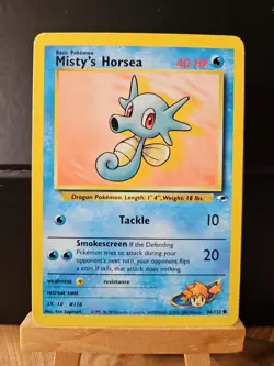 Pokemon TCG Gym Heroes 86/132 - MISTY'S HORSEA, Regular Unlimited Common - Image 1