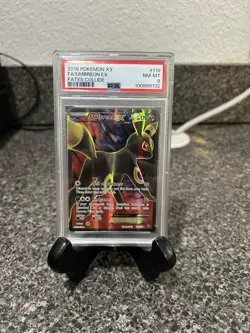 Pokemon 2016 XY Fates Collide Umbreon EX #119/124 Full Art PSA 8 Near Mint - Image 1