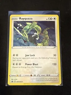🔥Pokemon TCG-Rayquaza-SWSH029-Cosmos Holo Black Star Promo NM!🔥 - Image 1