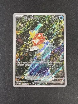 Pokemon TCG Magikarp Holo Illustration Rare Card Paldea Evolved 203/193 - Image 1