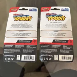 Pokemon TCG Surging Sparks Checklane Blister Set of 2 Both Alakazam & Chandelure - Image 2