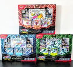 Pokemon BUNDLE PALDEAN FATES 3X PREMIUM COLLECTION 24 Bustine Destino Di Paldea - Image 1