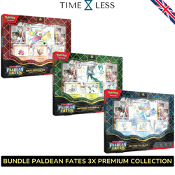 Pokemon BUNDLE PALDEAN FATES 3X PREMIUM COLLECTION 24 Bustine Destino Di Paldea - Image 2