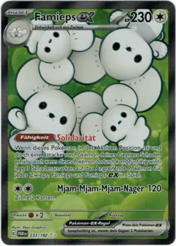 Pokemon Famieps ex Full Art Paradoxrift PAR 233/182 Near Mint Deutsch - Image 1