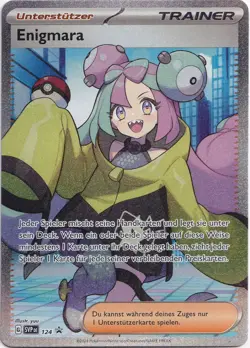 Pokemon Enigmara Full Art Black Star Promo SVP 124 NM Deutsch - Image 1