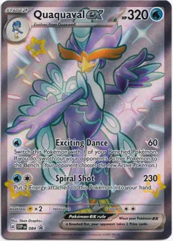 Pokemon Quaquaval ex Shiny Full Art Balck Star Promo SVP 084 NM English - Image 1