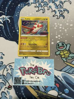 Pokemon TCG Latias SWSH171 Fusion Strike Stamped Black Star Promo LP - Image 1