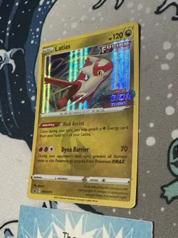 Pokemon TCG Latias SWSH171 Fusion Strike Stamped Black Star Promo LP - Image 3