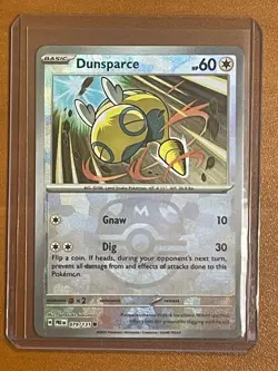 Prismatic Evolutions Dunsparce (Master Ball) 079/131 Holo Common Pokemon TCG - Image 1
