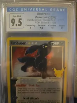Pokemon Umbreon Gold Star Holo 17/17 Celebrations 25th Anniversary CGC 9.5 - Image 3