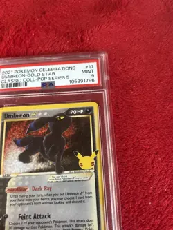 PSA 9 Mint 2021 Umbreon 17/17 Gold Star Pokemon Celebrations 25th Anniversary - Image 2