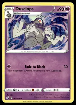 Dusclops Crown Zenith 063/159 MP Pokemon TCG | Buy 10 Get 10 Free - Image 1