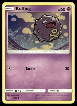 Koffing Hidden Fates 28/68 MP Pokemon TCG | Buy 10 Get 10 Free - Image 1