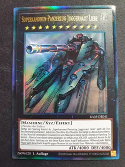 Yu-Gi-Oh! RA03-DE041 Superkanonen-Panzerzug Juggernaut Lieb Ultimate Rare NM 1st - Image 1
