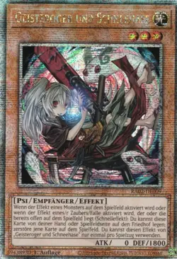 yugioh Geisteroger und Schneehase RA02-DE009 Quarter Century Secret DEUTSCH - Image 1